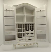 (image for) Miniature White Notions Armoire