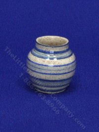 (image for) Miniature Striped Stoneware Vase by Marie Luce Pelletier