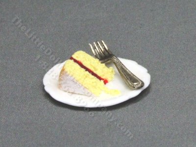 (image for) Miniature Slice of Sponge on a Plate By Charlotte Willmott