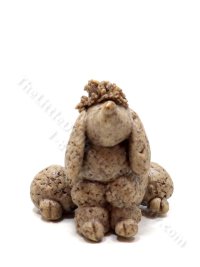 (image for) Miniature Poodle Figurine for Dollhouses