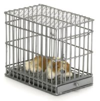 (image for) Dollhouse Scale Model Large Dog Cage