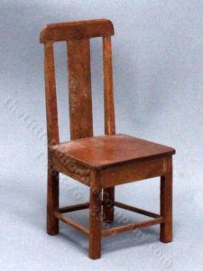 (image for) Vintage Handmade Miniature Shaker Chair for Dollhouses