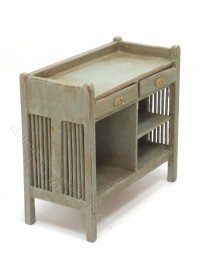 (image for) Miniature Shabby Chic Green Changing Table