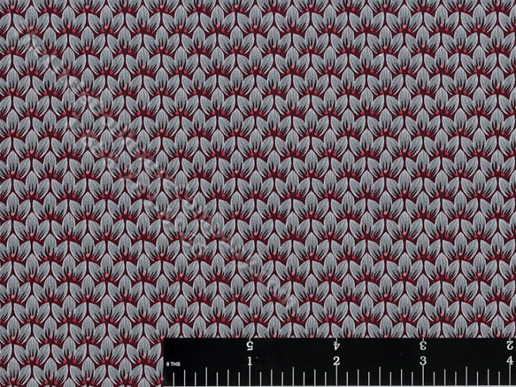 (image for) Purple and Blue Leaf Pattern Miniature Wallpaper for Dollhouses