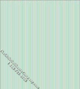 (image for) Green Julia Stripe Pattern Miniature Wallpaper for Dollhouses