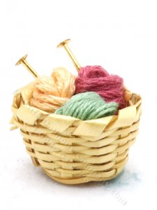 (image for) Miniature Knitting Basket by Taylor Jade