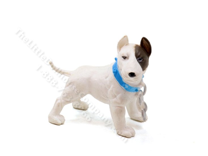 (image for) Miniature Bull Terrier Dog for Dollhouses