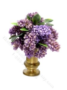 (image for) Miniature Hydrangeas in Golden Vase