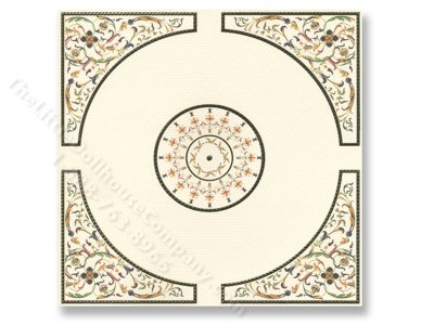 (image for) Dollhouse Scale Model Ceiling Masaic Panel