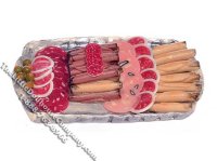 (image for) Dollhouse Scale Model Tray of Assorted Meat