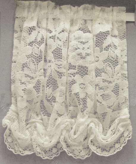 (image for) Miniature White Floral Lace Balloon Shade by Designs by Janet