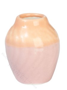 (image for) Miniature Ceramic Two-Toned Vase for Dollhouses