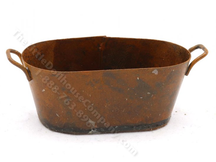 (image for) Miniature Rusted Metal Long Tub