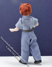 (image for) Miniature Child in Blue Shirt and Pants by Patsy Thomas