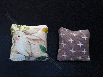 (image for) Miniature Pair of Bunny Rabbit Pillows