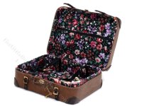 (image for) Miniature Brown Leather Suitcase by Judith Blondell