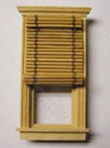 (image for) Half Scale Dollhouse Bamboo Roll Up Shades for Windows