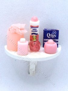 (image for) Miniature White Wall Shelf for Baby