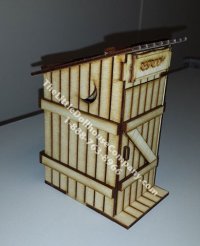 (image for) Half Scale Country Outhouse Laser Cut Kit for Dollhouses