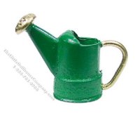 (image for) Dollhouse Scale Model Watering Can, Green