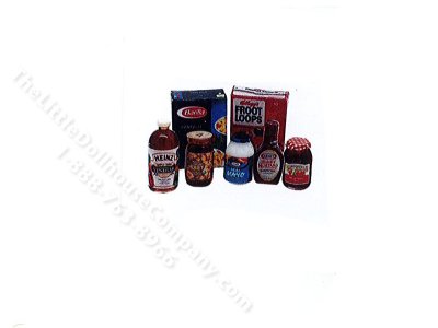 (image for) Miniature Pantry Goods Kit for Dollhouses
