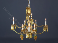 (image for) Dollhouse Miniature 12V Cyprus Crystal Chandelier