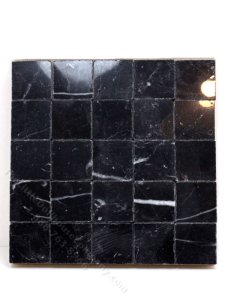 (image for) Dollhouse Scale Model Black Marble Decorative Tiles