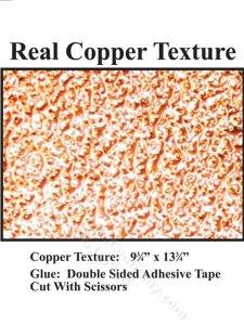 (image for) Dollhouse Scale Model Textured Copper Panel