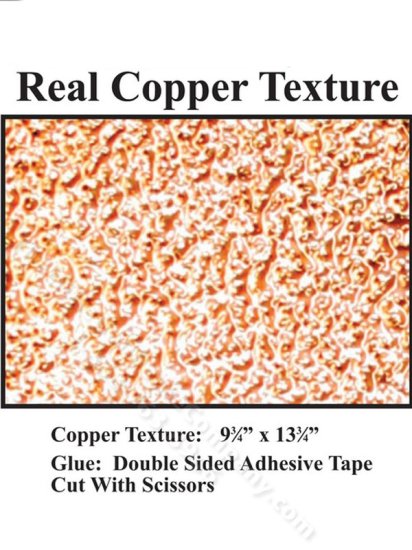 (image for) Dollhouse Scale Model Textured Copper Panel