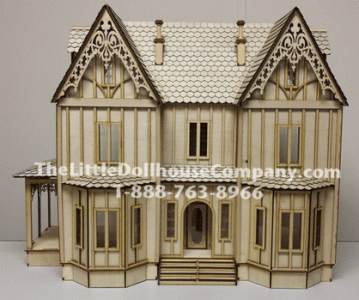 (image for) Half Scale Kristiana Tudor Laser Cut Dollhouse Kit