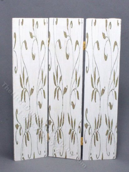 (image for) Miniature Privacy Screen with Gold Leaf Design