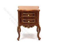 (image for) Miniature Walnut American Victorian Nightstand for Dollhouses