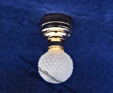 (image for) Miniature Textured Globe Ceiling Light