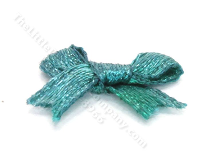 (image for) Miniature Blue Glitter Bow for Dollhouses