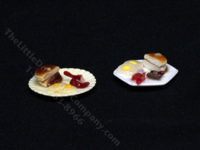(image for) Miniature Pancake Breakfast for Dollhouses