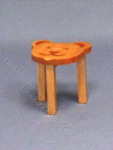 (image for) Miniature Bear Stools for Dollhouses