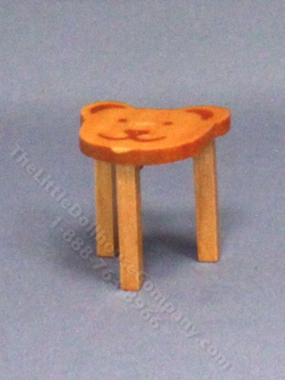 (image for) Miniature Bear Stools for Dollhouses