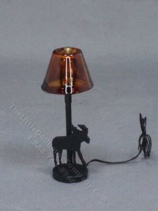(image for) Miniature Cabin Fireplace Lamp