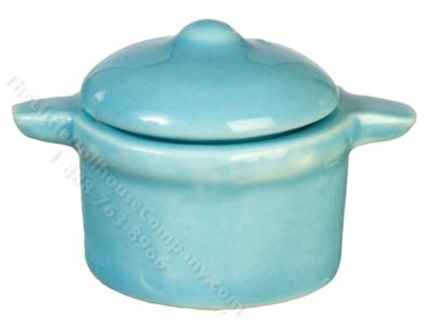 (image for) Miniature Blue Ceramic Pot for Dollhouses