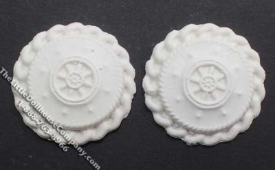 (image for) Dollhouse Scale Model Round Ceiling Medallions (2/pk)
