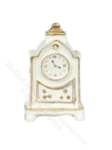 (image for) Miniature White French Mantle Clock