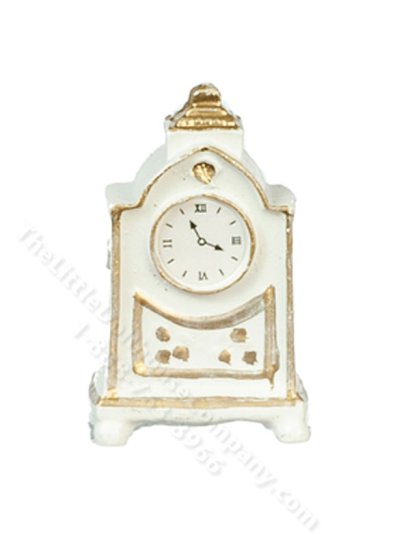 (image for) Miniature White French Mantle Clock
