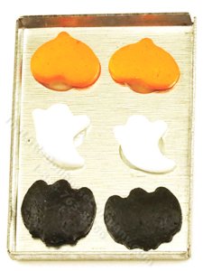 (image for) Miniature Halloween Cookies On Baking Sheet for Dollhouses