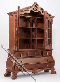 (image for) Miniature Vanderveer Baby House with Glass Doors for Dollhouses