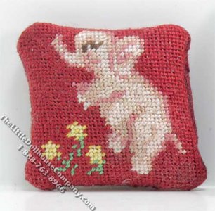 (image for) Dollhouse Scale Model Elephant Pillow