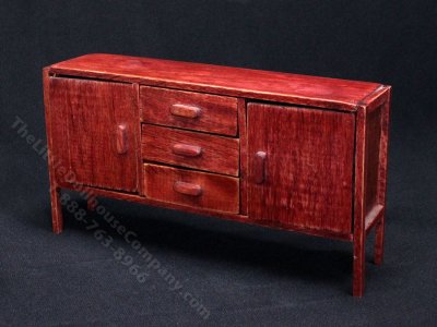 (image for) As-Is Miniature Mahogany Console Table
