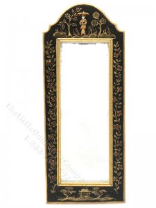 (image for) Miniature Handpainted Japanese Motif Mirror