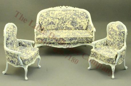 (image for) Dollhouse Miniature Jenaeve Living Room Set (3pc)