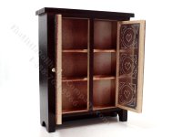 (image for) As Is Miniature Walnut Pie Safe for Dollhouses