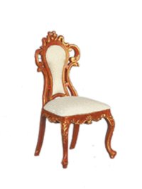 (image for) Miniature Late Victorian Dressing Table Chair for Dollhouses